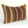 Turkish Tribal Decorative Kilim Lumbar Pillow Case, Couch | Sham in Linens & Bedding by Vintage Pillows Store. Item made of cotton with fiber