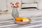 Woven Round Tray I All Natural | Decorative Tray in Decorative Objects by NEEPA HUT. Item composed of fiber