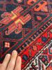 WONDERFUL Vintage Tribal Afshar Rug | Punch, Denim, DARK | Area Rug in Rugs by The Loom House. Item made of wool & fiber