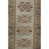 1970s Vıntage Turkish Oushak Handmade Wool Runner Rug | Rugs by Vintage Pillows Store. Item made of cotton & fiber