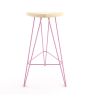 Madison Bar Stool 30"H | Chairs by Tronk Design. Item composed of maple wood & metal