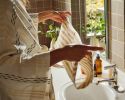 Everyday Hand Towel - Fawn Stripe | Textiles by MINNA