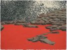 Over The Sea Of Red | Drawings by Elvira Dayel. Item composed of canvas