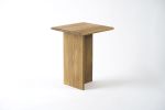 "Texture" Side Table | Tables by THE IRON ROOTS DESIGNS. Item made of oak wood