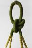 Ombre Forest & Olive Sculptural Macrame Plant Hanger – 37” Hand-Dyed Indoor Planter | Plants & Landscape by Freefille