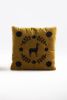 LLAMA Decorative Pillow, Ochre, Set of 2 | Pillows by ANDEAN. Item made of cotton with fiber works with contemporary & traditional style