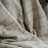 Italian Wool and Mohair Cream / Latte King Bedcover 118x99 | Throw in Linens & Bedding by Vantage Design