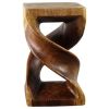 Haussmann® Wood Double Twist Stool Table 12 in SQ x 20 in | Chairs by Haussmann®