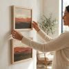 Saffron Earth No. 1 and No. 2 - Original Set | Oil And Acrylic Painting in Paintings by Julia Contacessi Fine Art