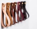 Leather Curtain Rod Bracket [Round End] | Holder Hardware in Hardware by Keyaiira | leather + fiber. Item made of leather
