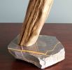 Driftwood Sculpture "The Impaler" with Marble Base | Sculptures by Sculptured By Nature  By John Walker. Item composed of wood & marble compatible with minimalism style