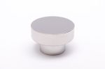 Dot 30 Polished Stainless Steel Knob | Hardware by Windborne Studios. Item composed of brass
