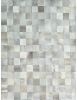 Artisan Handmade Leather Area Rug. Gray Color  | 8 X 10 Ft | Rugs by KAYMANTA | Luxury Rug Makers