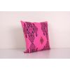 Turkish Pink Kilim Pillow Cover, Handwoven Bohemian Cushion | Pillows by Vintage Pillows Store