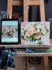 Custom Wedding Bouquet oil painting original on canvas | Oil And Acrylic Painting in Paintings by Natart. Item composed of canvas & synthetic