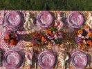 Blush Tablecloth | Linens & Bedding by OSLÉ HOME DECOR. Item made of fabric