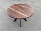 Round Salvaged Walnut Table | Dining Table in Tables by iReclaimed Furniture Co