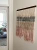 Abstract Dip Dyed Wall Hanging-Down by the Lakes #2 | Wall Sculpture in Wall Hangings by Mpwovenn Fiber Art by Mindy Pantuso