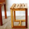 Haussmann® Teak Teak Spa Stool ST 18 L x 12 W x 16 in H Teak | Chairs by Haussmann®