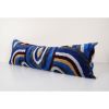 Colorful Ikat Velvet Pillow, Handwoven Silk Velvet Extra Lon | Cushion in Pillows by Vintage Pillows Store