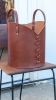 12in Leather Basket | Storage Basket in Storage by Harrow and Sickle Leather Design