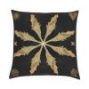 Marigold Leaf Star Velvet Cushion | Pillows by Sean Martorana. Item made of fabric
