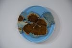 Transparent Blue Epoxy Wall Clock | TigerWoods Atelier | Decorative Objects by TigerWoodAtelier. Item composed of wood in minimalism or contemporary style