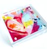 Acrylic Block Heart Painting: Loud Love (No. 10 of 10) | Mixed Media in Paintings by carrie song
