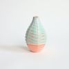 Basalt in Strawberry Pistachio | Vase in Vases & Vessels by by Alejandra Design. Item made of ceramic