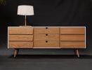 Credenza in Solid Board Oak / Walnut | Storage by Manuel Barrera Habitables. Item composed of oak wood in scandinavian style