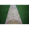 Neoclassical Style Vintage Turkish Oushak Runner, Extra-Long | Runner Rug in Rugs by Vintage Pillows Store. Item made of cotton with fiber