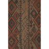 1980s Vintage Turkish Kilim Flat Weave Area Rug 5'3'' x 6'1' | Rugs by Vintage Pillows Store. Item composed of cotton and fiber