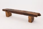 XXL Reclaimed Oak Wood Brutalist Bench, Natural and Eco Friendly | Benches & Ottomans by Logniture