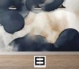 Indigo Drift — Abstract Luxury Wallpaper Mural | Wall Treatments by ELLE WALLS
