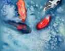 River Waltz | Watercolor Painting in Paintings by Brazen Edwards Artist. Item made of paper