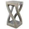 Haussmann® Wood Vine Twist Stool Accent Table 12 in x 22 in | Chairs by Haussmann®