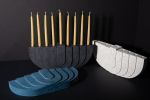 Menorahs | Candle Holder in Decorative Objects by Pretti.Cool. Item composed of concrete