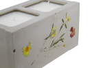 Flora Mini Cinderblock Candle | Candle Holder in Decorative Objects by Caos Motē