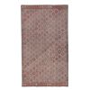 Vintage Embroided Turkish Jajim Kilim Rug 4'6'' x 7'8'' | Area Rug in Rugs by Vintage Pillows Store. Item composed of fabric & fiber