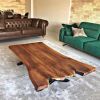 Live Edge Coffee Table | Tables by Ironscustomwood. Item made of wood with metal