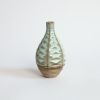 Hexagon in Coral Green | Vase in Vases & Vessels by by Alejandra Design. Item made of ceramic