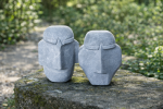 Hand Carved Stone Faces | Countertop in Furniture by Mango Furniture Co. Inc.