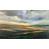 Orange Warm, abstracted landscape | Oil And Acrylic Painting in Paintings by Caroline Adams. Item made of canvas