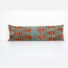 Ikat Extra Long Velvet Pillow Cover - Silk Ethnic Velvet | Sham in Linens & Bedding by Vintage Pillows Store. Item made of cotton