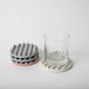 Terrazzo Neutrals Coaster Set | Tableware by Pretti.Cool. Item composed of concrete & glass