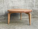 Round Wood Coffee Table: Wood, USA made | Tables by Marco Bogazzi
