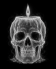 EXPOSED HALLOWEEN — SKULL CANDLE | Decorative Objects by Exposedart