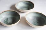 Turquoise  handmade breakfast bowl, natural minimal nordic | Dinnerware by Laima Ceramics. Item composed of stoneware in minimalism or rustic style