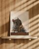 Brigette With A Walnut | Prints by The Ugly Cat Studio