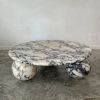 Calacatta viola round marble table | Coffee Table in Tables by AYMARBLEDESIGN LLC